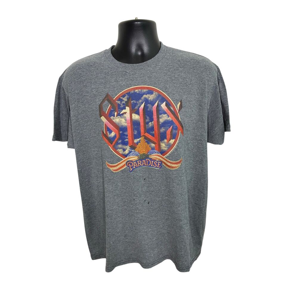 Styx Paradise Theater Graphic T-Shirt Gray Size XL